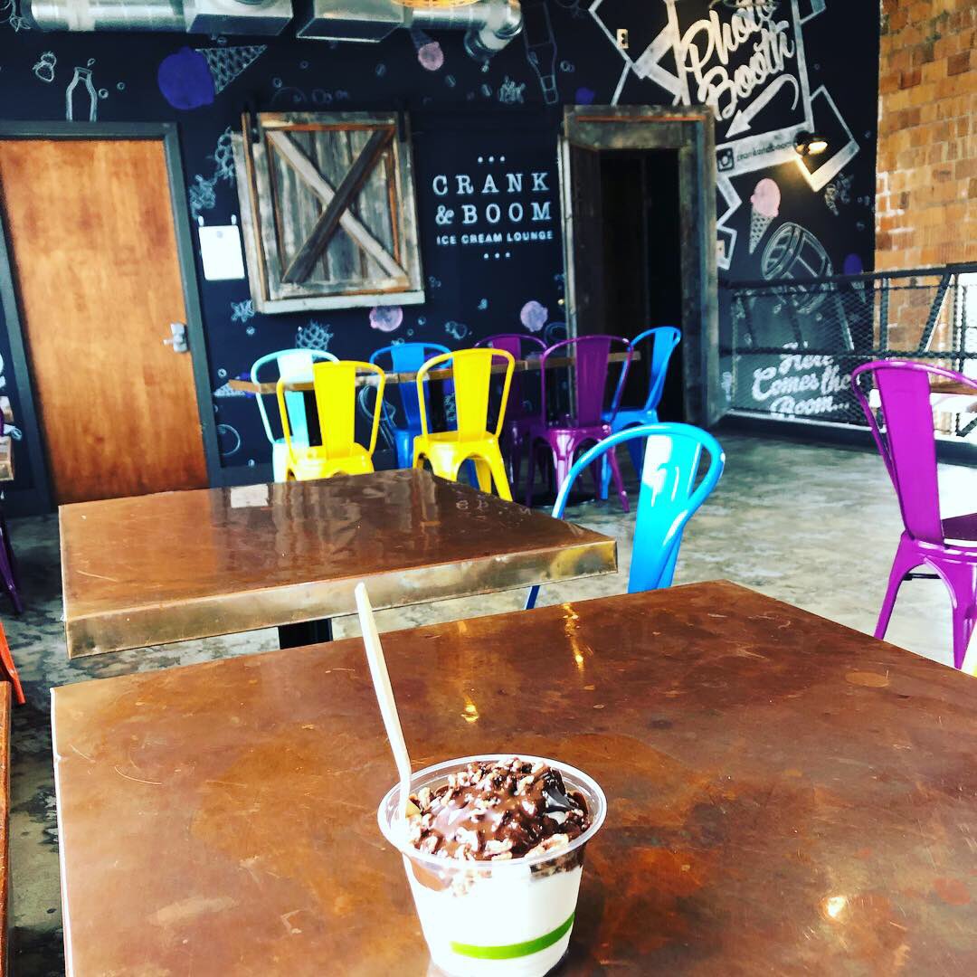 RamblinHarvey's tweet photo. In my old age, I am becoming a “collector of awesome spaces”. And, if that awesome space also happens to serve the best Bourbon Ball Sundae known to man...well, we just call that a bonus!! #SpaceCollector #Aesthetic https://t.co/VrZSf0hQKp