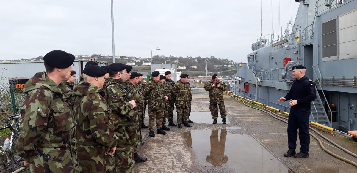 3_Inf_Bn's tweet photo. Members of 3 Inf Bn Reserve @defenceforces were delighted to be afforded a tour today of @naval_service ship William Butler Yeats https://t.co/3NGMXe1UgZ