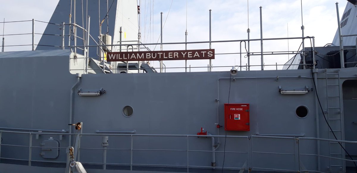 3_Inf_Bn's tweet photo. Members of 3 Inf Bn Reserve @defenceforces were delighted to be afforded a tour today of @naval_service ship William Butler Yeats https://t.co/3NGMXe1UgZ