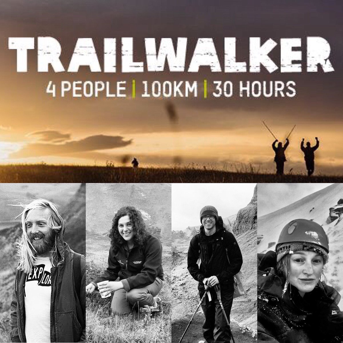 roscopackman's tweet photo. It’s official, #TeamGreenFeet are  entering the @oxfamgb @TrailwalkerUK challenge! Four conservationists attempting 100km of the South Downs Way in 30 hours, what could go wrong?!

Please retweet and donate towards our £1400 target at https://t.co/i0b7UTGWVD

#charity #hiking https://t.co/xguIyoqWgz