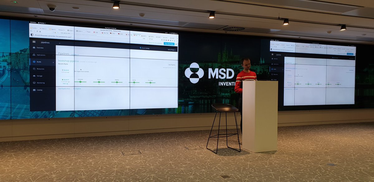 Live demos are always fun at #prgcont and  @dbecvarik`s joy is pure when demo starts to work...
