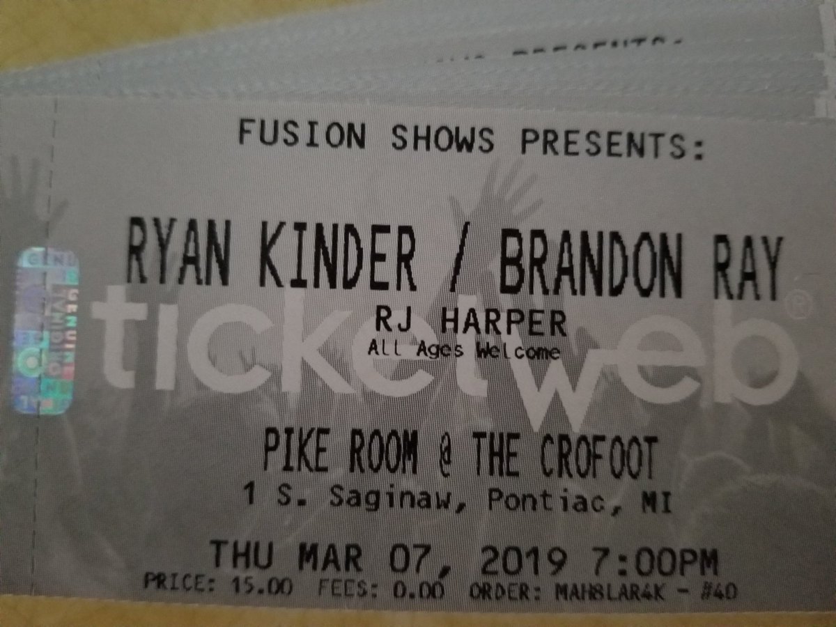rjharpermusic's tweet photo. First ticketed show opening for a national act! Get your tickets from me to avoid service charges! @RyanKinder @BrandonRayMusic Hope you boys are ready for one hell of a night!
#rjharpermusic #brandonray #ryankinder #countrymusic #fusionshows #sonymusic #Detroit #Nashville https://t.co/W4bcyROsCr