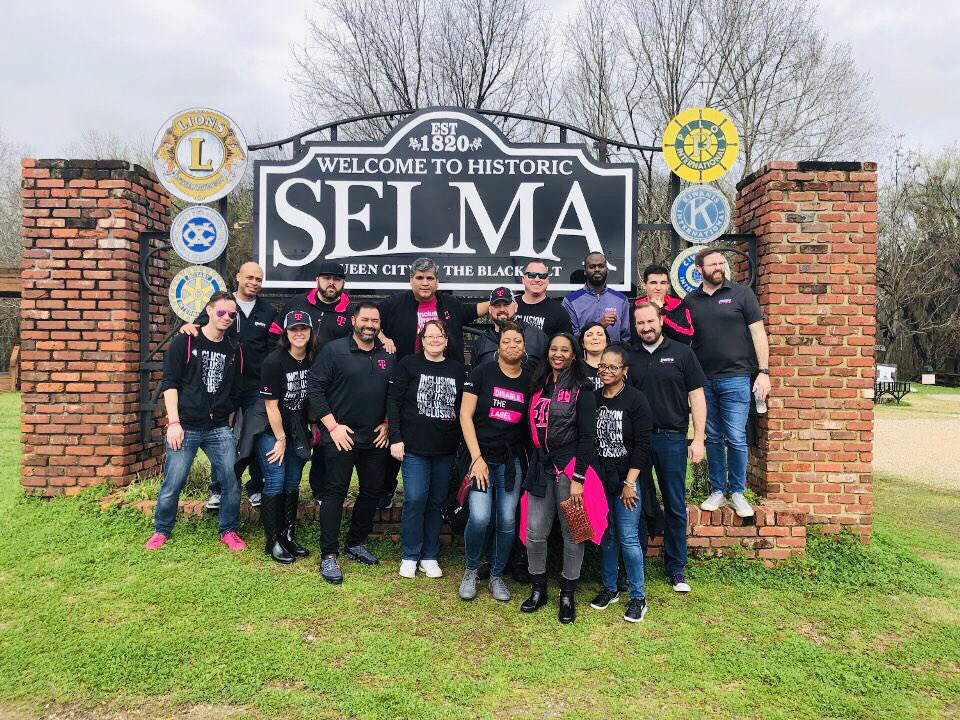 So very thankful to work for a company that supports diversity and inclusion. Celebrating Black History Month in Selma at the Voting Rights History Museum! #GulfCoastProud #SEPowerOfLove #SeLoveWhatYouDo @SievertMike @JohnLegere @JonFreier @bnash001 @TonyCBerger