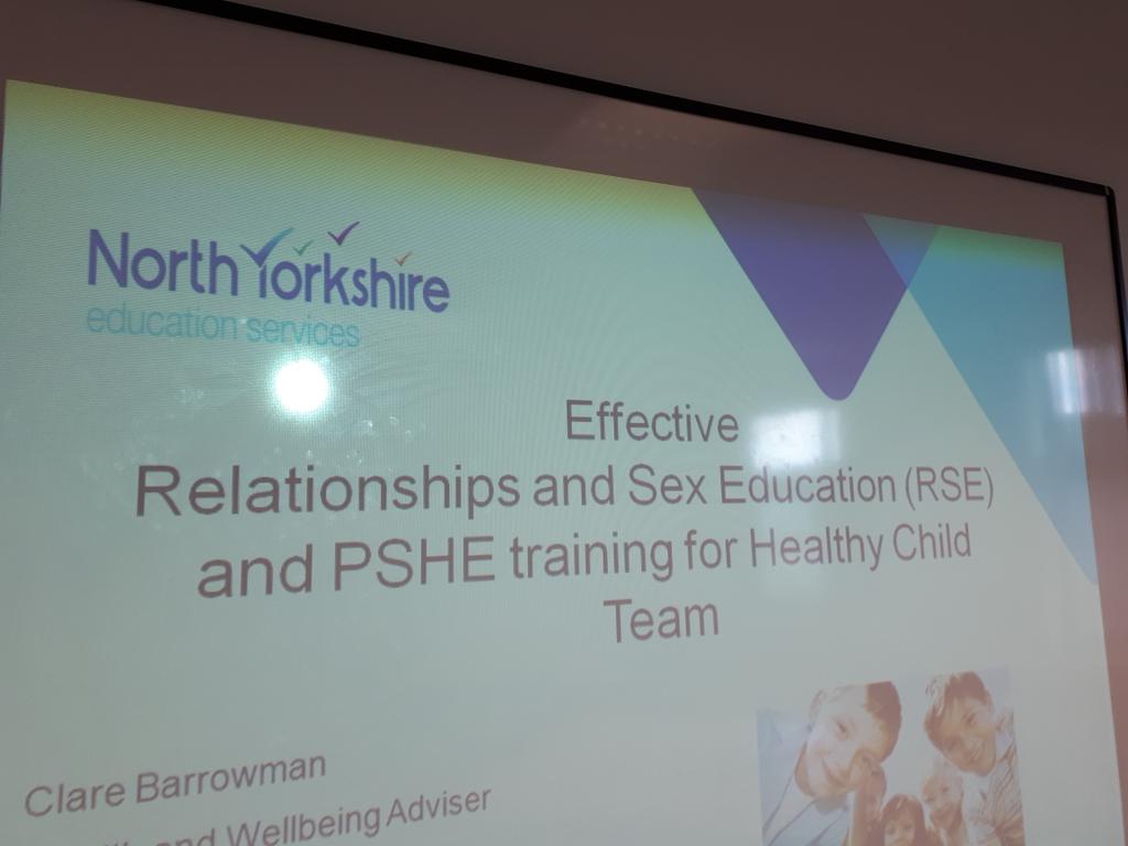 ClareHealth's tweet photo. A really interesting training sessions with colleagues in health exploring how we can work together to support schools deliver a #PSHE curriculum based on pupils needs @0_19HCTRyedale @NYedservices @NYYC_co_uk @ https://t.co/h5HTSC0y19