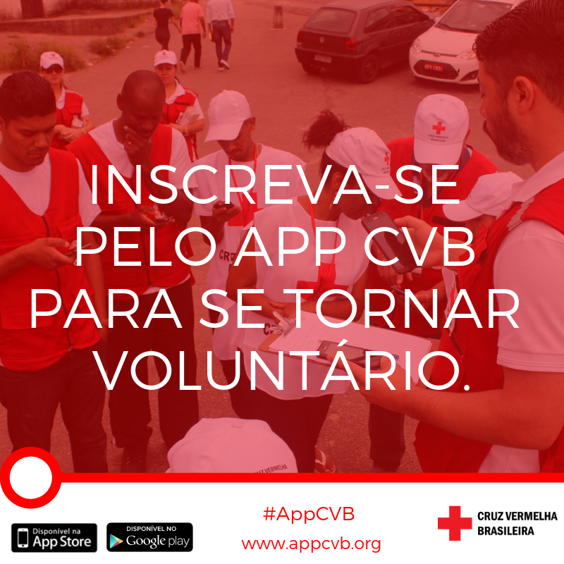 CruzVermelha's tweet photo. Para tornar-se #Voluntário basta baixar nosso #aplicativo, o #APPCVB. Lá você preenche uma ficha bem curta e a partir daí é só aguardar que vamos entrar em contato.
Gostou? Acessa lá nosso #APP na #AppleStore ou #GooglePlay. Pode baixar é gratuito!
https://t.co/kuCpa3wQMr https://t.co/sJ6c2B2yEk