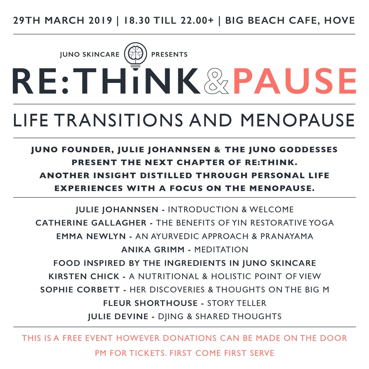 juno_skincare's tweet photo. Not long now...what a line up! Again an amazing group of goddesses & special guests. Inspiration, thoughts & ideas on this still rarely discussed subject.
Please PM for tickets
#menopause
#goddess
#nourishtoflourish
#events
#instabeauty
#lovepeacesimplicity
#junoskincare https://t.co/rgyNaSrHws