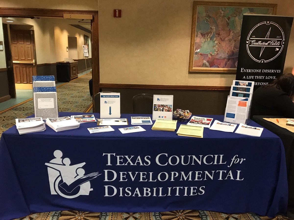 TxCDD's tweet image. Are you at the #TexasTransitionConference? If you&apos;re attending the conference, stop by our table for resources related to:

• Higher Education for Students with Disabilities
• People First Language
• Workplace Bullying
• Understanding Employment Options &amp;amp; Supports
• More!