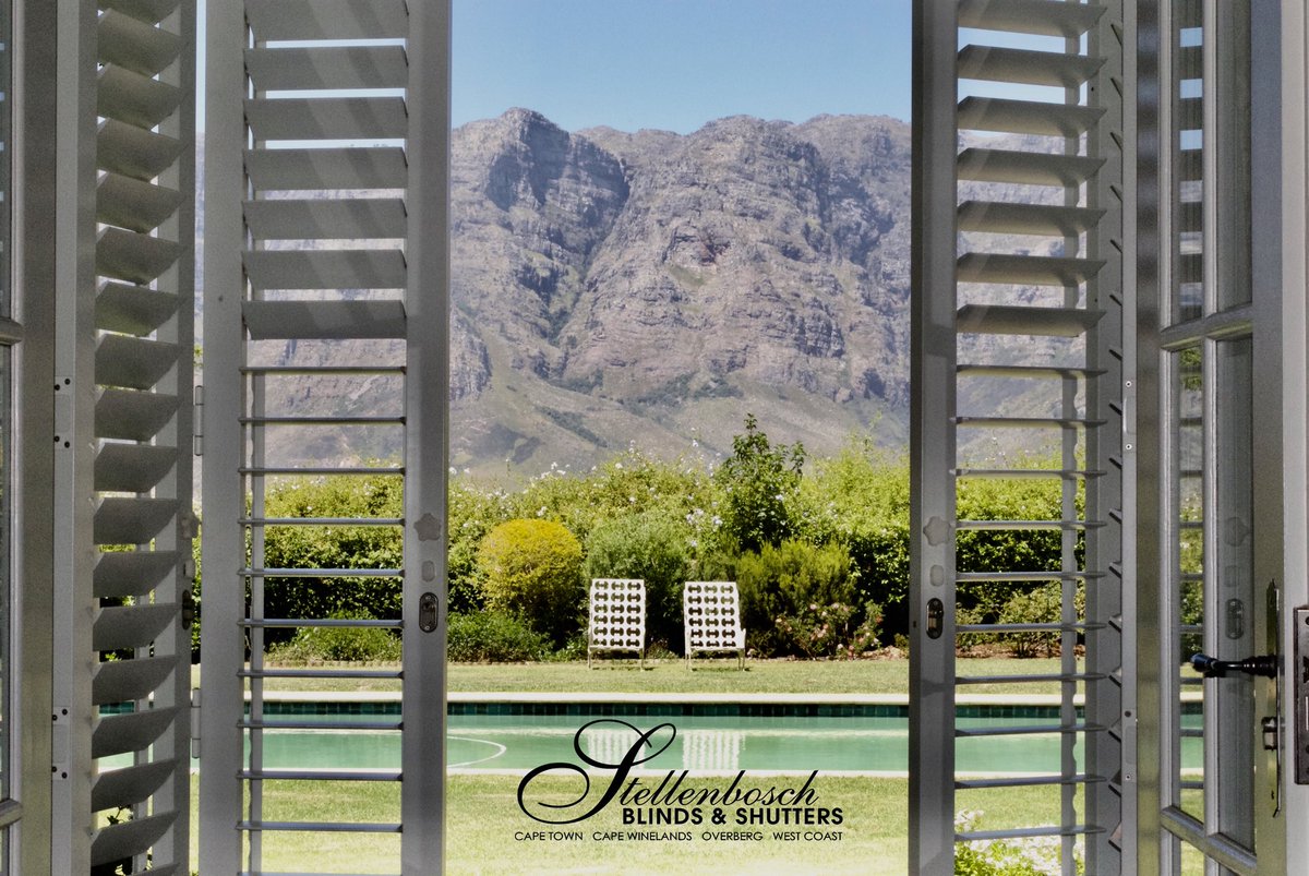 IrnavanWyk's tweet photo. #Aluminium #ShutterGuard as an attractive #security and #family #safety solution, installed by Stellenbosch #Blinds & #Shutters. Total adjustment of #louvres to control #privacy, #light and #view. https://t.co/yB0tMSfuyY