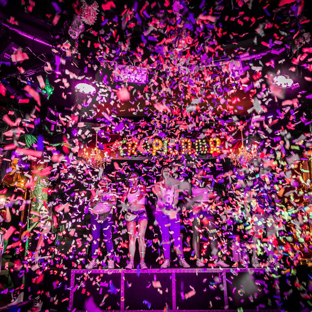 No such thing as too much confetti here at Tropicana!