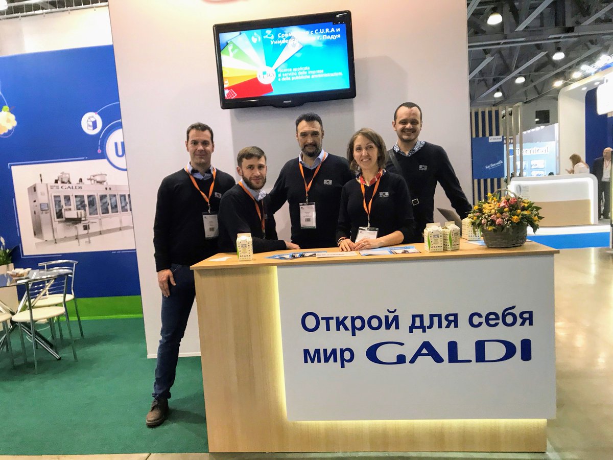 galdi_italy's tweet photo. Another great day at Dairy & Meat Industry in Moscow! Tomorrow is the last day: find us at Booth A431 (Pavilion 2).
#dairyproducts #gabletop #dairyandmeatindustry #moscow @mdexpo_ru https://t.co/4FcLUdgq0J