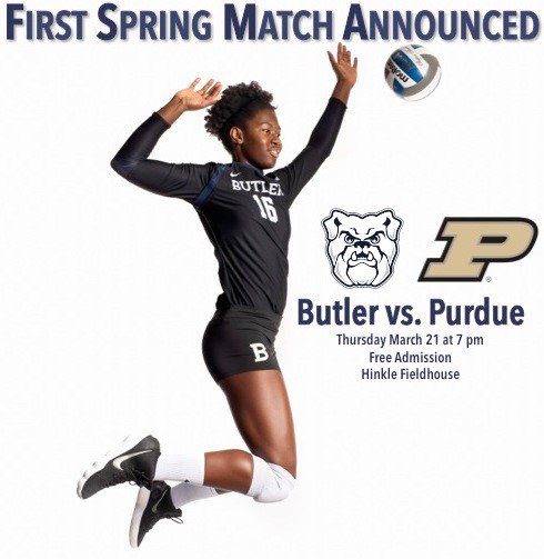 Join us for our first Spring Match on 3/21 against <a href="/PurdueVB/">Purdue Volleyball</a>. Admission is free so don't miss out!