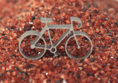 rainfordprec's tweet photo. Spring is in the #air here we have a #titanium #bike #bicycle #machined using a #Finepart #Waterjet #Machine #4000bar pressure #cutting time ~6 minutes #precision #engineering #Manufacturing #ukmfg #abrasive #spring contact @rainfordprec for more details. https://t.co/A2W5uTaf6A