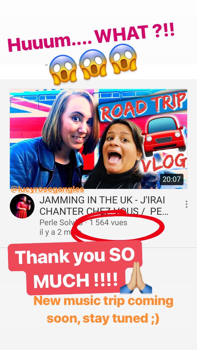Excuse me? Over 1500 views for the UK music Trip?!!! 😱😱

Thank you SO MUCH!!! 🙏🏼🙏🏼🙏🏼

Link here if you haven’t seen it yet or would want to watch it again 😉👇
youtu.be/OiAjCpYsQRM

New trip coming soon so stay tuned 😊😊
#musicissharing #thankyou #musictrip #comingsoon
