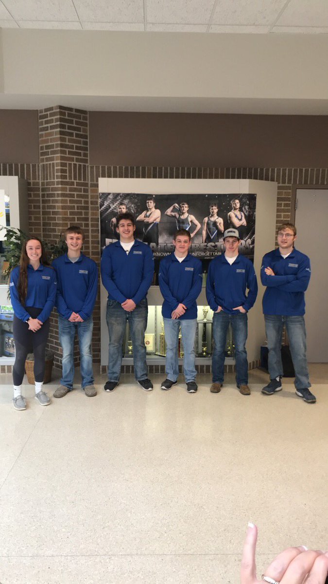 Good Luck to this crew as we head to Rapid for state wrestling #ShowingPrideTakingAction #GoHuskies