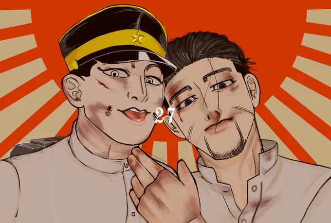 上等兵ズ
#喧嘩上等兵
#ゴールデンカムイ版深夜の真剣お絵描き60分一本勝負 