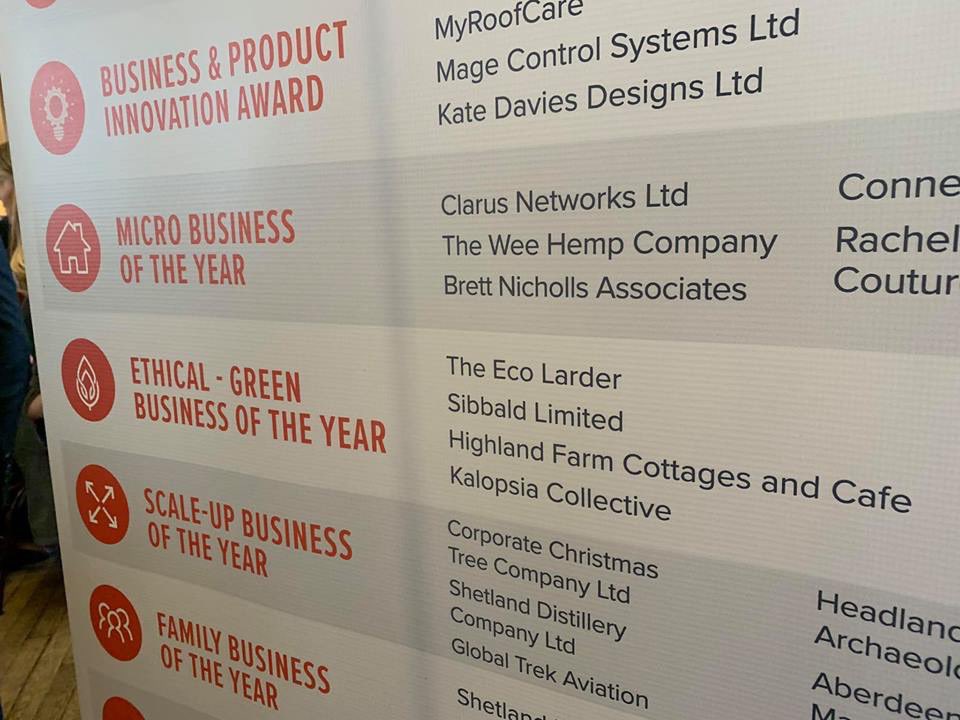 mountgerald's tweet image. Wow! Absolutely delighted Highland Farm Cafe and Cottages have been selected as best Ethical Green Business in Scotland at the FSB awards in Edinburgh. We’re so lucky to have such an amazing team, fantastic customers and a very understanding family! #FSBAwards #fsbscotland