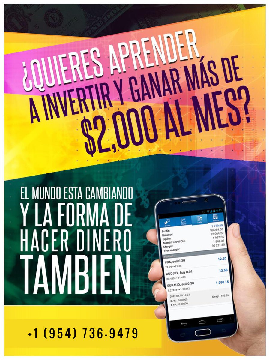 Quieres aprender a invertir y ganar dinero desde la comodidad de tu casa con tu cell ??? ☎☎☎ Pideme info al privado ...