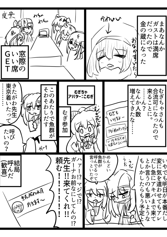 コミティア127レポ漫画 5～8P
身内要素強め 