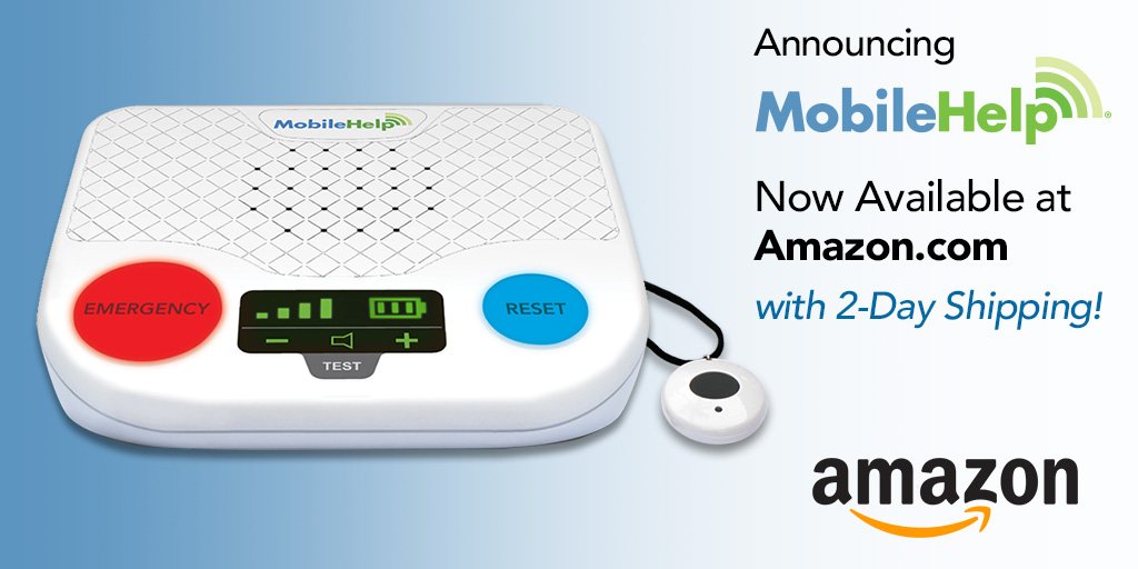 MobileHelpNow's tweet image. Good news travels fast-  two days to be exact!

Select systems are also available online at @Amazon. Prime members will be able to take advantage of the 2-Day Shipping guarantee, making it easier to get the help you need.
#MobileHelp #MobileHelpNow #MobileHelpHeroes