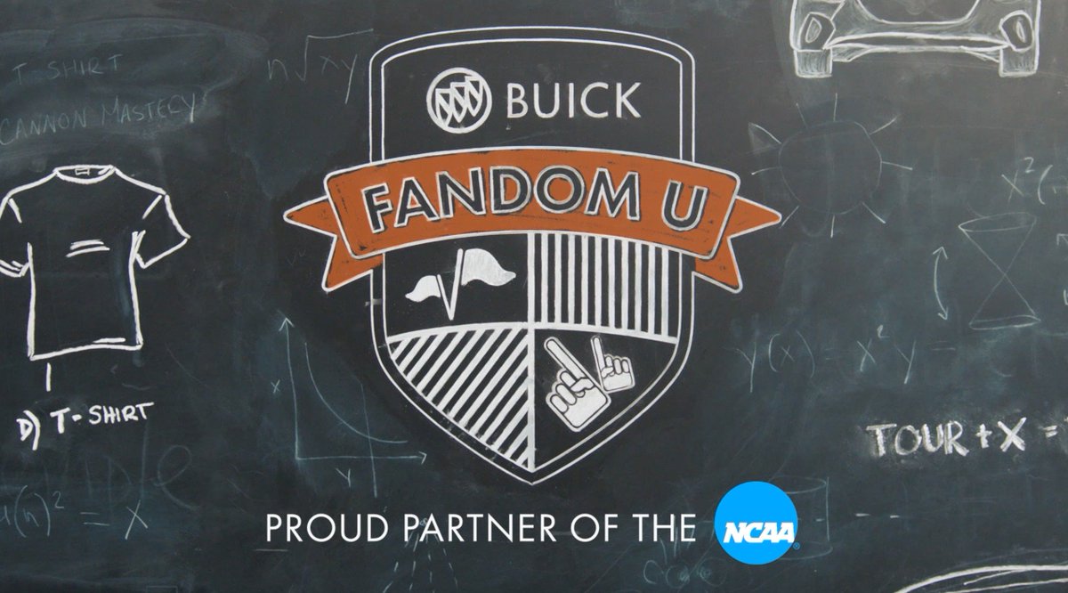 We created <a href="/Buick/">Buick</a> Fandom University, where the focus is on the art and science of being a fan – not the game itself. Courses included t-shirt cannon mastery, tailgate theory &amp; more! See how this activation stood out at the college basketball championship. bit.ly/2ShJcDP