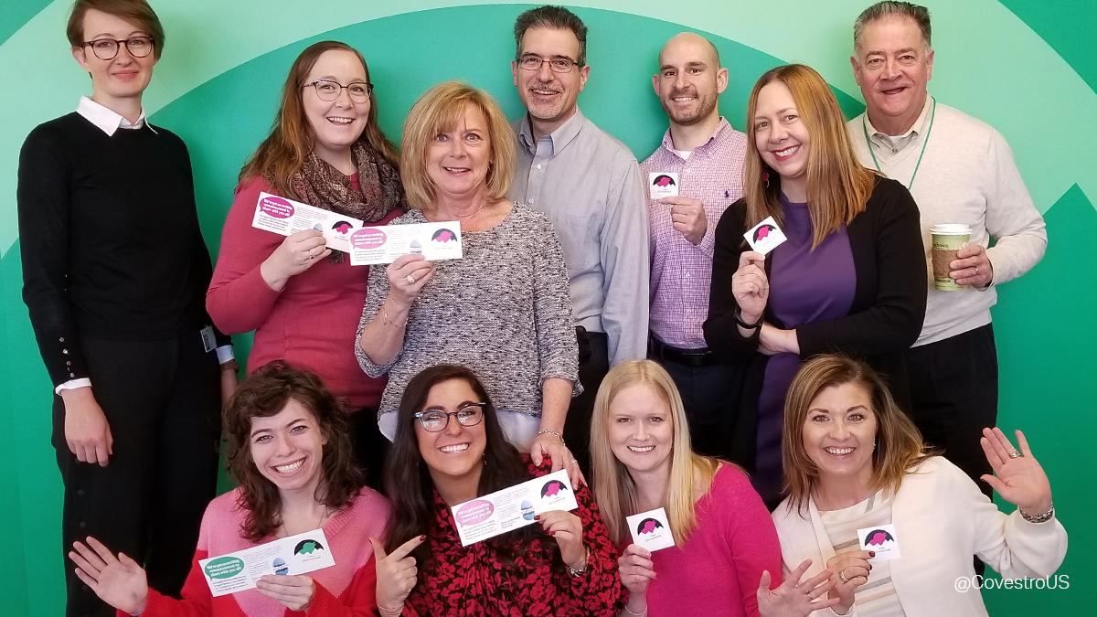 CovestroUS's tweet photo. Hello from the team working to bring you updates! 

Tag us today and show us your #CovestroColors! We will retweet our favorite pictures from new followers! https://t.co/2ZHPMSMQUN