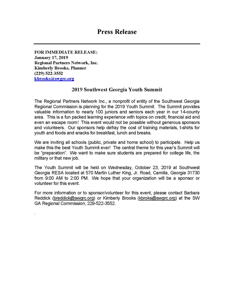 SWGRC2's tweet image. 2019 YOUTH SUMMIT