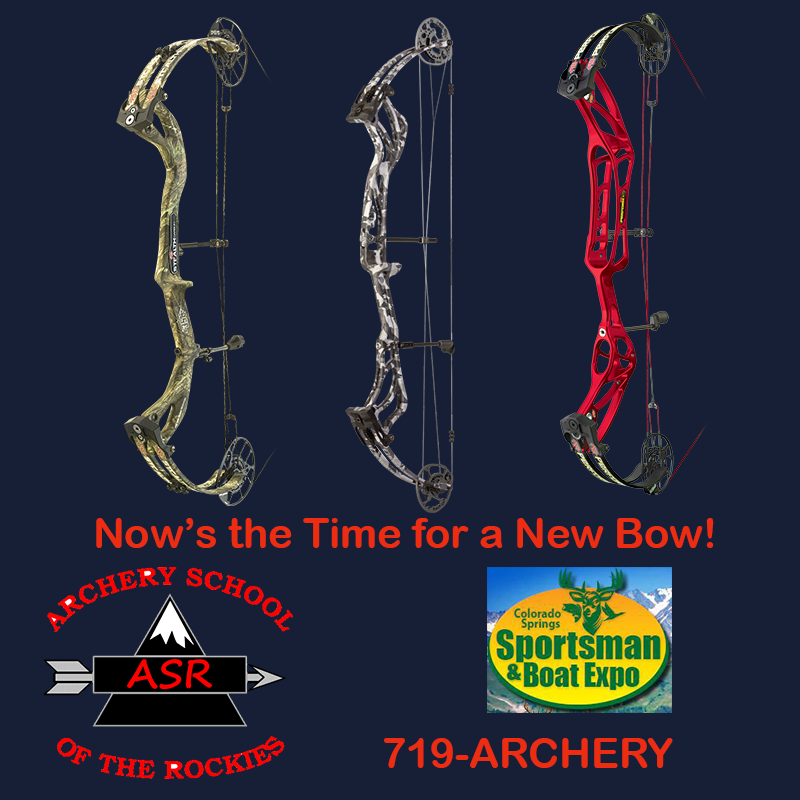 ASRCoSprings's tweet photo. Now's the Time for a New Bow!
Come out to the Sportsman Expo and get some Expert Advice or sign up for the 3D Shoot.
719-ARCHERY
#ASR #torunamentshooting #arrows #sights #beararchery #winandwin #xpedition #uglyfootarchery #psearchery #pse #archery #psebows #ArcheryClasses https://t.co/Ph0sk4Lvux