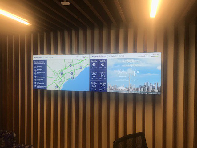 We are thrilled that <a href="/TorontoPearson/">Toronto Pearson</a> Airport selected Infotraffic System TV for its new Valet Care center! This enhanced communication will continue to streamline travel in and around Toronto, while helping people save time, reduce stress and improve productivity.