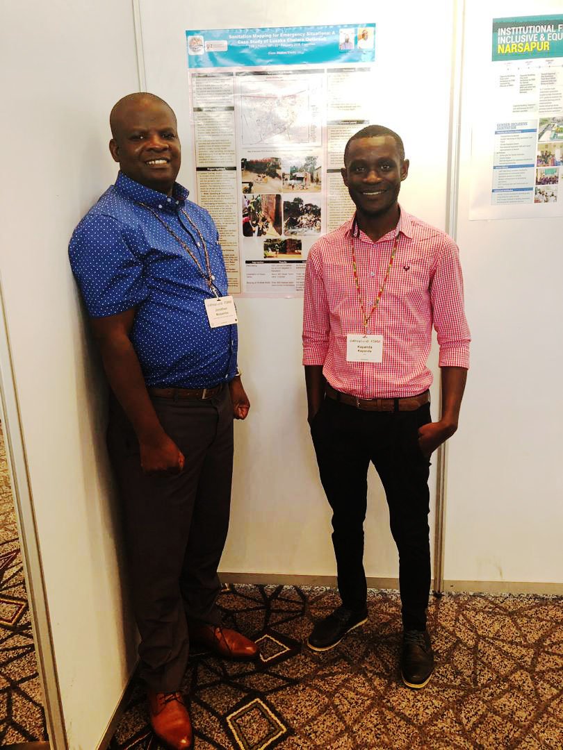 LusakaWater's tweet photo. At AfricaSan5 this week, LWSC is showcasing how they innovated using sanitation mapping data that informed the emergency intervention and decision making during the 2017-18 Lusaka cholera outbreak. Nice work, Kapanda Kapanda and Jonathan Maimpambe! #FSM5 #Africasan5 https://t.co/UuqSgt9n0w