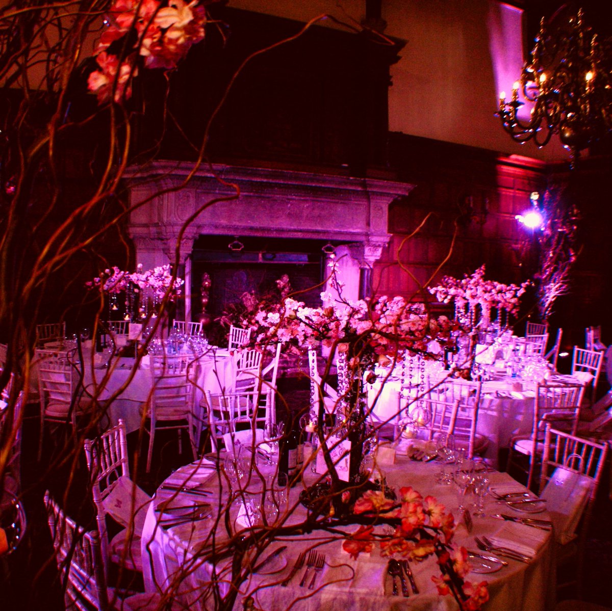 A little bit of lighting goes a long way! #weddingdecor #weddinglighting #TBT