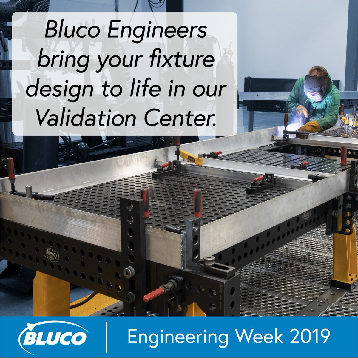 Our engineers will work with you to develop a fixture concept, build your fixture, and weld your parts in our Validation Center so you can see exactly how your system will work. 

#EngineeringWeek #NationalEngineersWeek #EngineersWeek2019 #Engineering #TheBlucoDifference #Welding