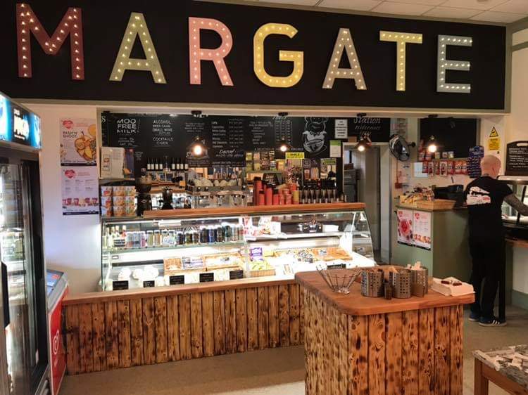 After lots of planning and help from friends the new look to our Margate shop is finally starting to get there ready for this summer! #coffeestationmargate #margate #dreamland #turnercontemporary #comfyseating #grabandgosnacks #latte #cappuccino #southeasternrailway #trainstation