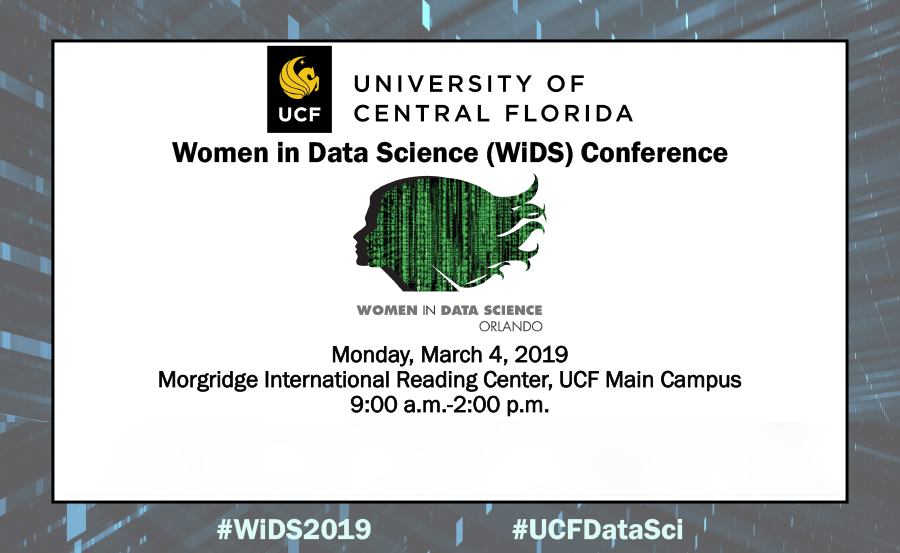 UCFCECS's tweet image. Join experts from UCF, Stanford and industry at our Women in Data Science (WiDS) Conference on 3/5/19: bit.ly/2EnFwwD Learn more about how data science is reshaping aerospace, cyber, Fintech and more #WiDS2019 #UCFDataSci