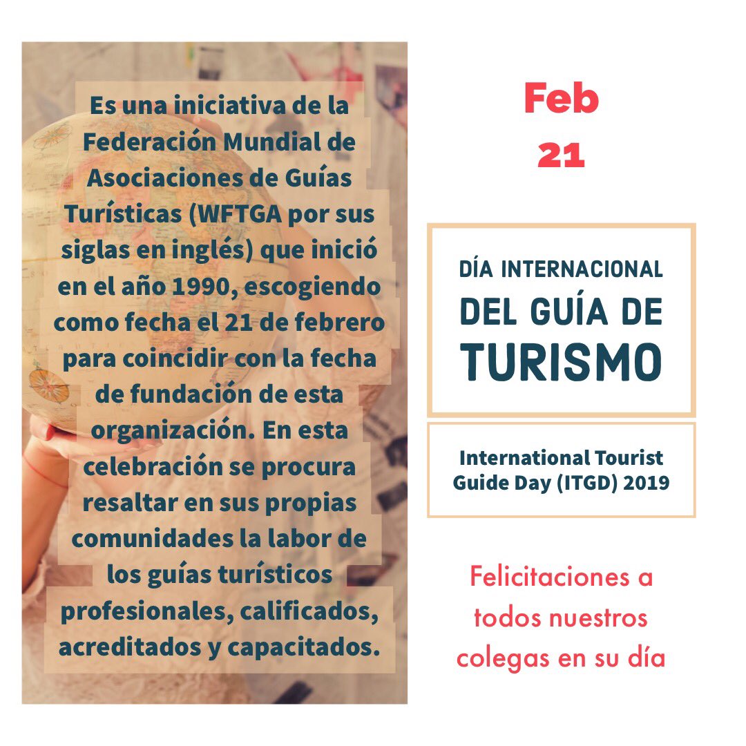 RedProTurEcuado's tweet photo. En el marco de la celebración internacional queremos felicitar a colegas y amigos en su día, los Guías Profesionales de Turismo
#RedProTurPropone
#ITGD2019
#DIGT2019 #Diainternacionaldelguiadeturismo https://t.co/bMnNsKn9Zo