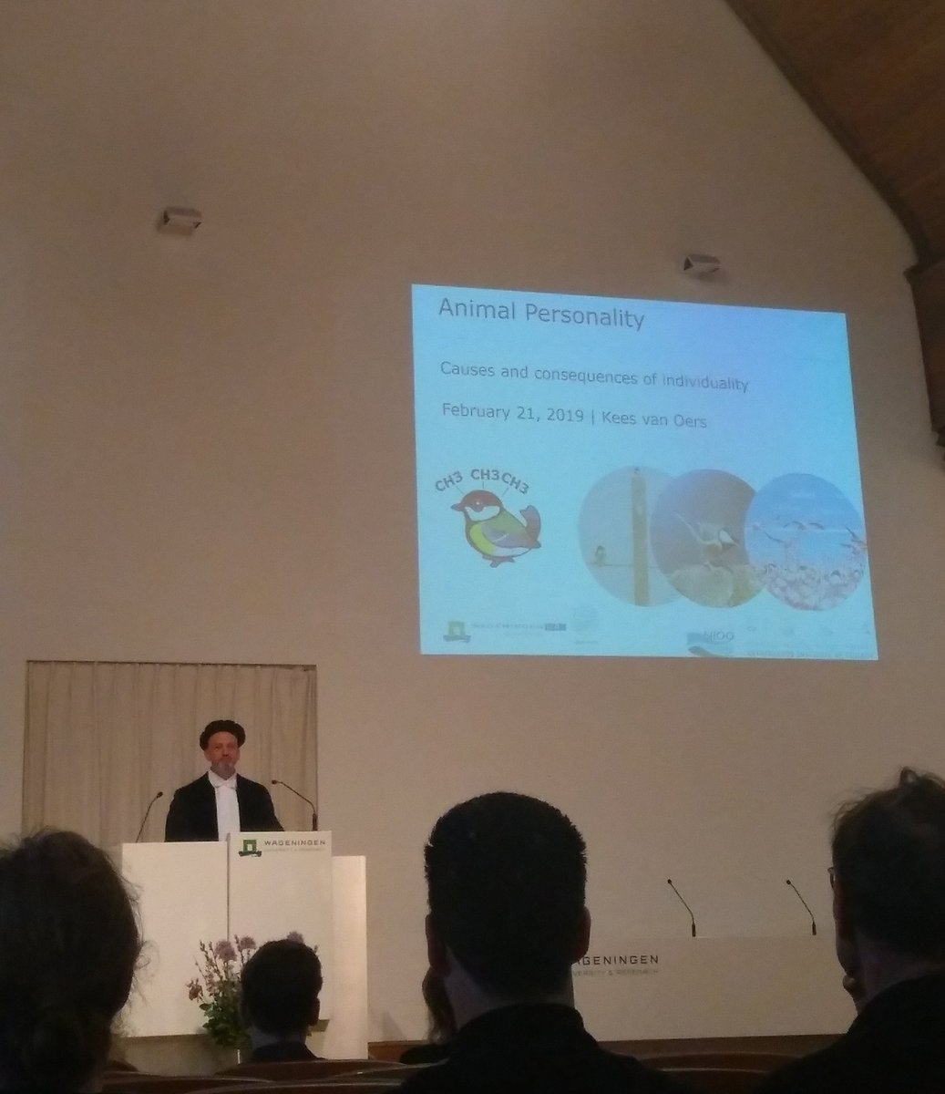 Dept. of Animal Ecology (@animalecol_nioo) on Twitter photo Our new Special Professor <a href="/KvanOers/">Kees van Oers</a> just gave his inaugural address on animal personality. Our new Special Professor <a href="/KvanOers/">Kees van Oers</a> just gave his inaugural address on animal personality.