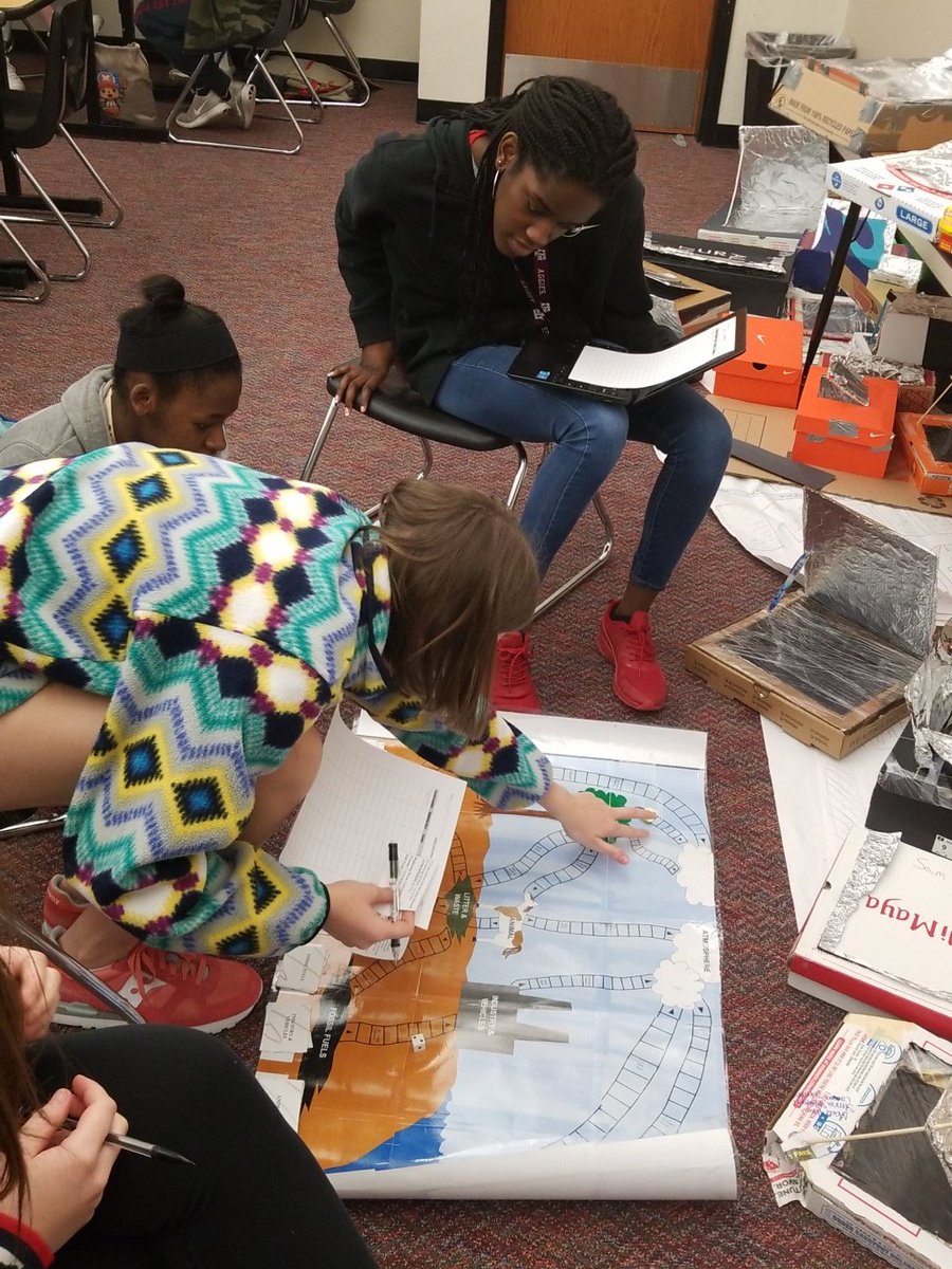 BerendtJamie's tweet photo. Carbon cycle board games in ESS.  Students learn processes of carbon  transfer and different compounds carbon is found in the natural world. #redhawkscience #libertylearns https://t.co/KJksO66JEc