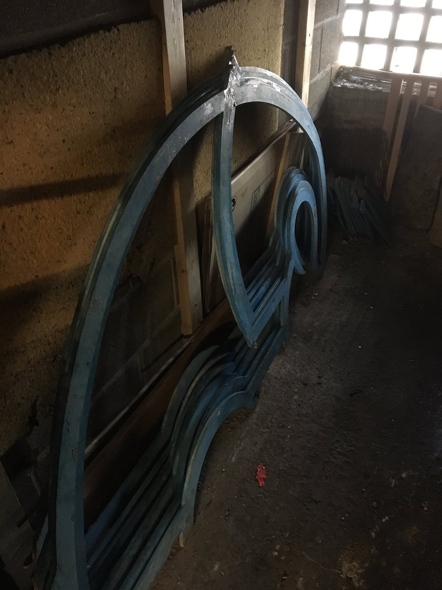 Tidying up the archive of lost Elephant and Castle subway memorabilia. A herd of metal elephants at rest