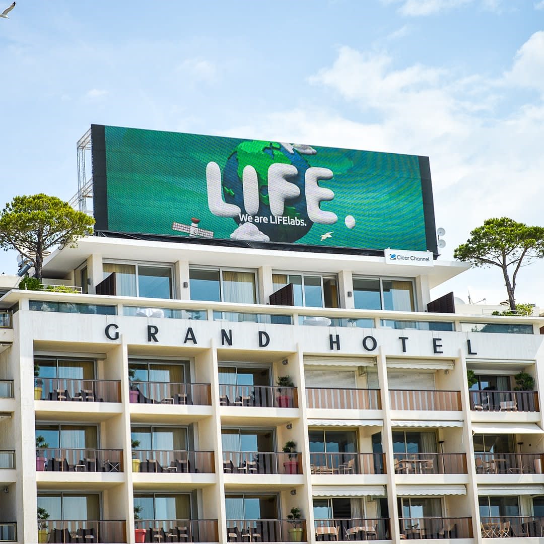 The #LIFE team are reminiscing when our brand was elevated to another level! in the south of France last summer. Thx to the @clearchanneluk collaboration, 1000's of new fans got to hear about our philanthropic efforts #upinlights #throwbackthursday <a href="/Cannes_Lions/">LIONS | The Home of Creativity</a> <a href="/GDHotelCannes/">Grand Hotel Cannes</a>