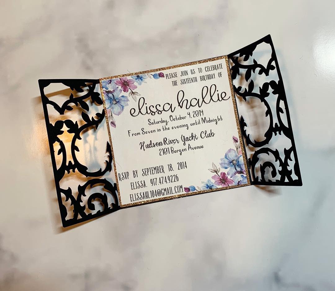 custombyliss's tweet photo. Recreation of my sweet 16 invitation if it was now! 🌸💕 Want your dream invitation for your special occasion?! DM me!! ✨
•
•
•
• #cricut #cricutmaker #invitation #sweet16invitation#weddinginvitation #sweet16 #babyshower #wedding #specialoccasion #printandcut https://t.co/zcmkxuEePS