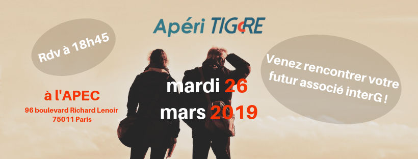 TIGcRE's tweet photo. SAVE THE DATE ! Rdv mardi 26 mars 2019, à 18h45 à l' @Apecfr du 96 boulevard Richard Lenoir, 75011 Paris pour le prochain ApériTIGcRE !   INSCRIPTION OBLIGATOIRE 👉👉👉 https://t.co/qWZOHAShxH …  #entrepreneurs #reseaux https://t.co/l3yuRYBXd0