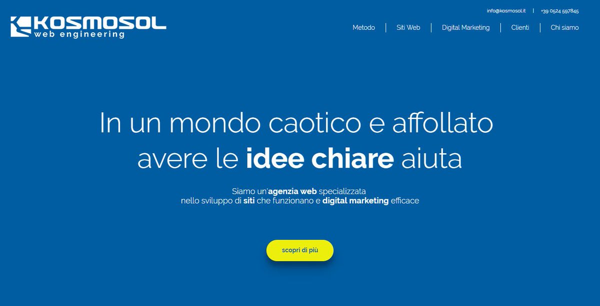 kosmosol's tweet photo. 📣 NUOVO SITO ONLINE 📣

Questa volta abbiamo lavorato per... noi 😉
Da qualche giorno è online il nostro nuovo sito Web!
Se volete sfogliarlo da vicino, aprite subito 👉 https://t.co/vh9wZSXx0t e diteci la vostra... https://t.co/cRU2jx9k22