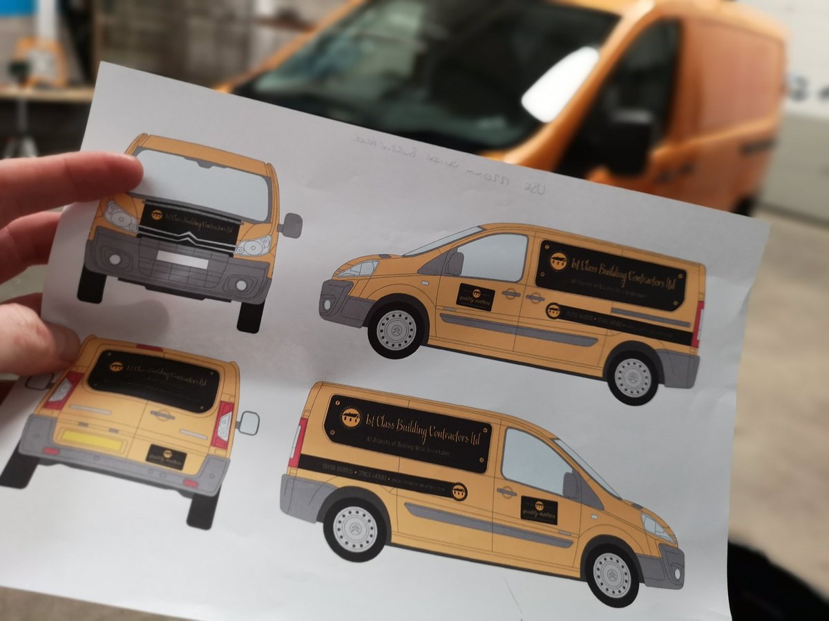 EliteSigns's tweet photo. #SneakPeek of #1stclassbuildingcontractors #CitroenDispatch being #branded. @metamarkuk & #knifelesstape tape on the agenda. #Metamark https://t.co/uqETvtWH7X