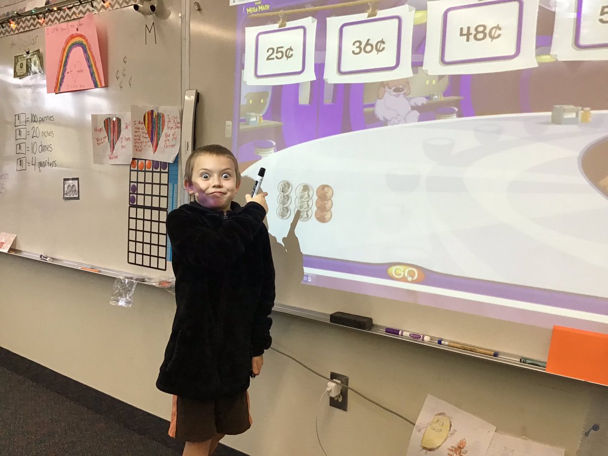 MsSimpsonClass's tweet image. Counting up coins using #MegaMath on #ThinkCentral. #HawksSeekUp #HawksLEAD @CSESHawks