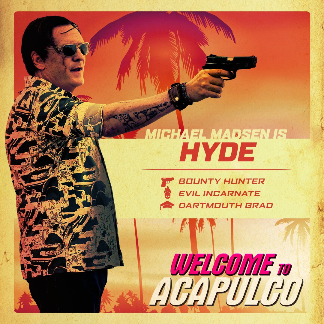 Momentum_Pics's tweet image. Michael Madsen is calling the shots.💥 See him as Mr.Hyde in #WelcomeToAcapulco 🌴 On Demand March 12.