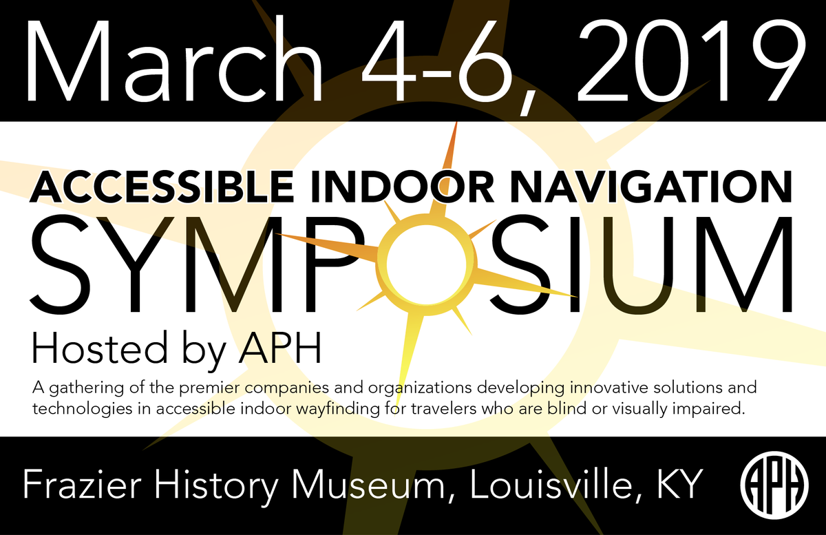 APHfortheBlind's tweet photo. What's in store for the first ever Accessible Indoor Navigation Symposium?

Chieko Asakawa, Hironobu Takagi, &amp; other leaders in accessibility, mapping, navigation, &amp; technology are coming from around the world to be part of this groundbreaking discussion. https://t.co/JBXfCMZr3u https://t.co/Rl5Tk9JmfS