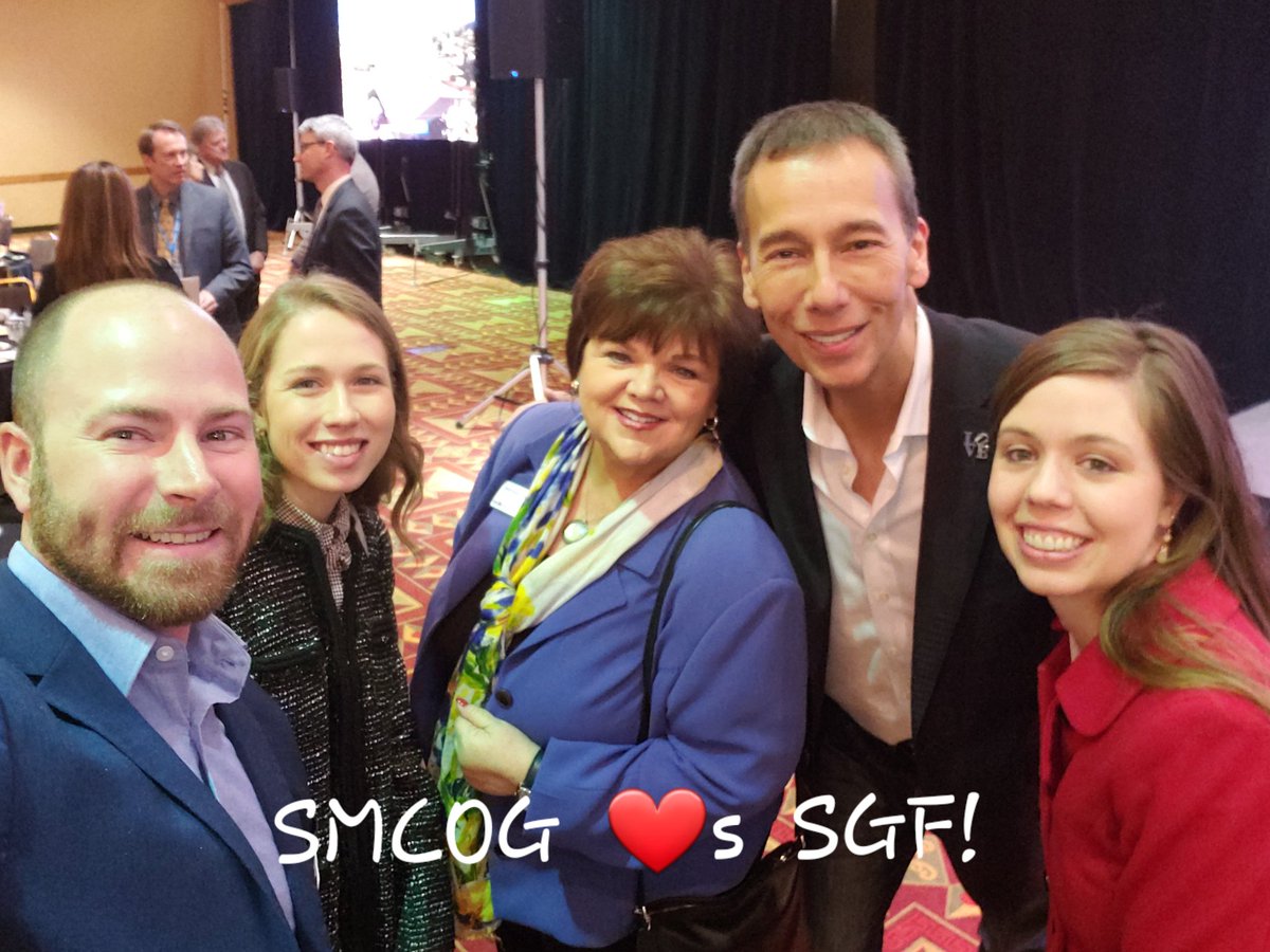 JasonRay28's tweet photo. #SMCOG staff w @pkageyama after today's great @SGFBizDev Annual mtg! ❤WE LOVE SPRINGFIELD!❤ @SGFChamber #SGF #LoveSGF #SpringMO https://t.co/KbZ761Ao5X