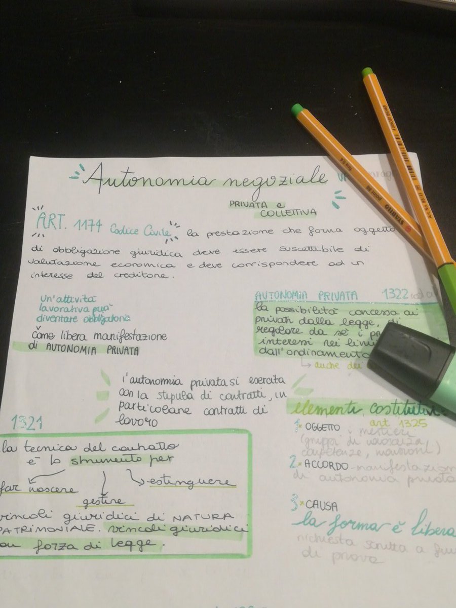 FaiLeValigie's tweet photo. L'autonomia privata (articolo 1322 cod. Civ.) si esercita con la stipula di contratti.
#notes #IRL2019 https://t.co/iIG4PZxWXg