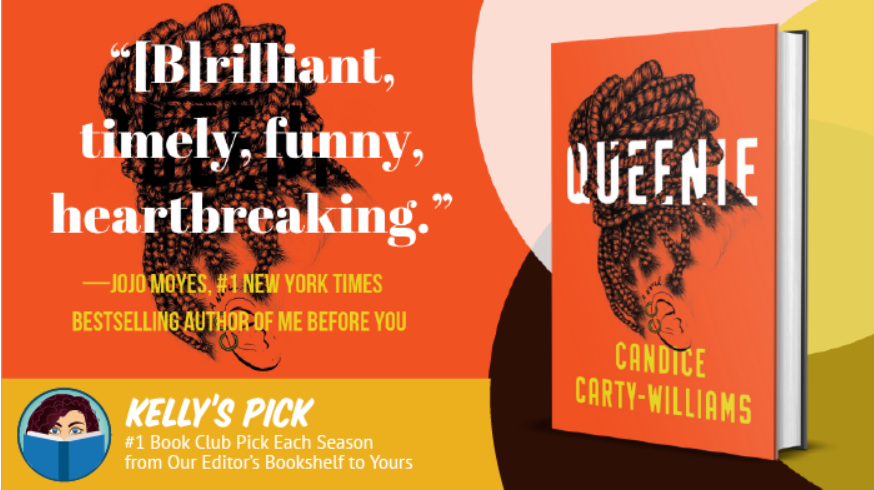 GalleryBooks's tweet photo. We're so excited to announce that QUEENIE by @CandiceC_W is the inaugural #KellysPick https://t.co/h2EYcx3yNj. @BookishHQ #IAmQueenie https://t.co/nrPRyuXM5i