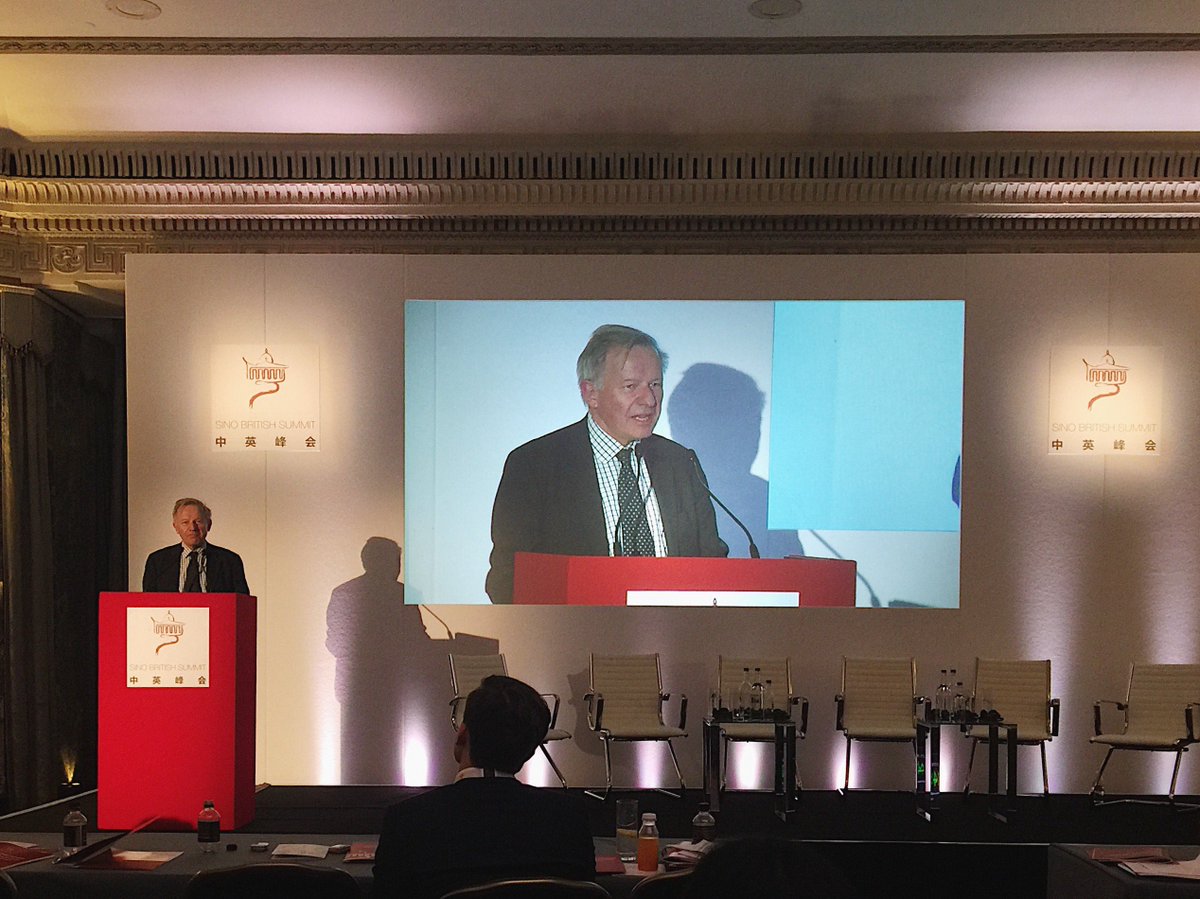 sinobritishsum's tweet photo. Sir Sherard Cowper-Coles KCMG LVO, Group Head of Public Affairs of HSBC Holdings plc gives an influential closing remark for the Summit and marks an end for #SBS19 https://t.co/hckjJYAB09