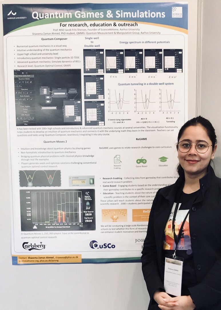 shaeema_zaman's tweet image. Quantum Technology is the future ! @QuantumFlagship @QuscoE @Athina_SciCom. Together with @jacobsherson glad to be part of the Education &amp;amp; Training workshop where we presented about games and simulations for building quantum intuition 😀 #QuantumMoves2 #QuantumComposer #QuSCo_EU